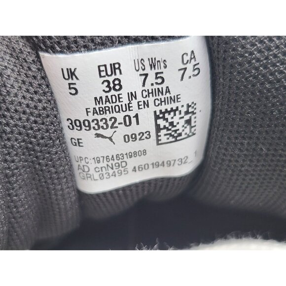 Puma Fenty Black Suede Creepers Phatty Black Warm White Womens Shoes Size 7.5 - Picture 8 of 10